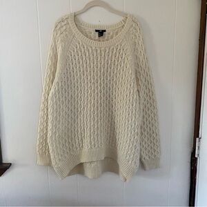 H&M Knit Sweater - Cream, Size - L